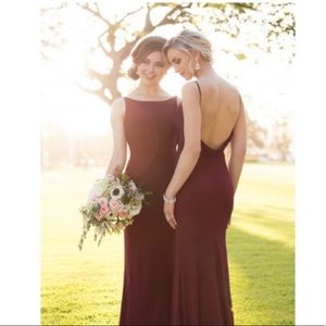 Women’s Maroon Floor length Formal Dress
